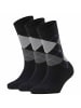 Burlington Socken 3er Pack in Schwarz/Grau/Hellblau