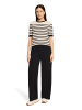 Betty Barclay Feinstrickpullover kurzarm in Patch Black/Beige