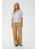 SAINT TROPEZ Kurzarm-Bluse KristelSZ Gerade Passform in Skyway