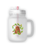 Mr. & Mrs. Panda Trinkglas Mason Jar Bär König ohne Spruch in Transparent