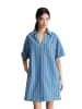 Marc O'Polo DENIM Crayfish Capsule Striped Denim Dress in Medium Blue