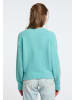 IZIA Damen Legerer Strickpullover in Türkis