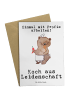 Mr. & Mrs. Panda Glückwunschkarte Koch Leidenschaft mit Spruch in Weiß