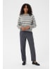 Kaffe Strickpullover KAerin Regular fit in Light Grey Melange Chalk Strip