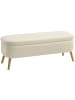 HOMCOM Sitzbank in Beige 120L x 42B x 45H cm