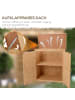 Outsunny Gartenschrank,74cm x 43cm x 88cm,natur