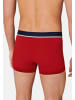 Schiesser Retro Short / Pant 95/5 Organic Cotton in Rot / Blau / Grau