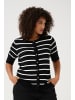 KAFFE curve Strickjacke KClizzy Regular fit in Black/Chalk Stripe