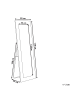 Beliani Standspiegel LAUTREC in Blau/Gold - (W) 50 x (H) 150 x (L) 33 cm Vertikal