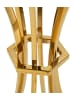 Mauro Ferretti Bartisch aus gold-schwarzem Metall und Glas (Ø 60x108 cm)