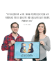 Mr. & Mrs. Panda Schmutzfangmatte Pinguin Pärchen mit Spruch in Eisblau