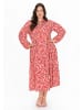 Usha Plus Size Dress usha PLUS SIZE in Multicolor Orange
