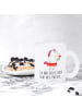 Mr. & Mrs. Panda Becher Einhorn Dame mit Spruch in Transparent