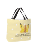 Mr. & Mrs. Panda Tote Bag Schmetterling Zitronenfalter mit Spruch in Gelb Pastell