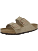 Birkenstock Sandale Arizona SFB Veloursleder Weichbettung normal in beige