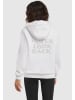 Mister Tee Mister Tee Never Look Back Ladies Fluffy Hoody in white