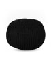 relaxdays Pouf in Schwarz - (H)33 x Ø 46 cm