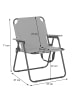 MCW 2er-Set Campingstuhl Q43, Schwarz