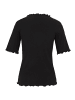 CARTOON Halbarm-Shirt mit Kragen in Schwarz