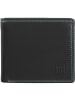 DuDu Tullio Geldbörse Leder 10.5 cm in schwarz