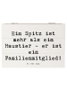 Mr. & Mrs. Panda Holzkiste Spruch Spitz Familienmitglied mit Spruch in Weiß