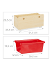 relaxdays Kinderregal in Holzfarben - (B)108 x (H)88 x (T)29 cm