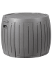 Beliani Truhe PRINOS in Grau - (W) 56 x (H) 47 x (L) 56 cm