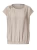 Street One Blusenshirt mit Rundhals und Schnallendetail in Clay Sand
