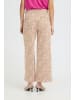 ICHI Casual IHKATE Loose fit in BEIGE/PINK LEOPARD FLOWER