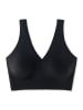 Schiesser Bustier mit Pads in Schwarz