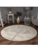 KADIMA DESIGN Teppich Kurzflor waschbar Einfarbig Wohnzimmer in Creme