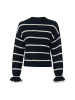 Zero  Strickpullover in marine weiß - 0001