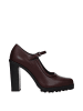 Max Mara Braun Leder High Absatz Pumps