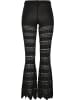 Urban Classics Urban Classics Damen Ladies Flared Crochet Knit Leggings in black