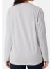 Schiesser Schlafanzug Shirt langarm Mix & Relax Organic Cotton in Grau-Melange