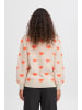 ICHI Strickpullover IHBRIELLE Loose fit in Oatmeal w. Hot Coral