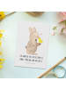 Mr. & Mrs. Panda Fotokarte Hase Küken mit Spruch in Weiß