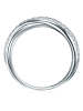 Trilani Ring aus Sterling Silber mit Zirkonia in silber