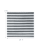 relaxdays Zaunblende in Grau/ Weiß  - (B)20 x (H)2 m