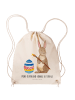 Mr. & Mrs. Panda Sportrucksack Hase Eier Malen mit Spruch in Creme