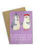 Mr. & Mrs. Panda Grußkarte 3. Hochzeitstag Lederhochzeit mit Spruch in Lavendeltraum