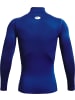 Under Armour Longsleeve "ColdGear Armour Comp Mock" in Blau