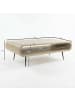 FineBuy Couchtisch in Weiß / Mango / 90x55x30