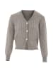 NAEMI Damen Strickjacke in Hellgrau