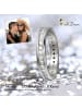 GoldDream 333 Weißgold - 8 Karat Damen Ringe Zirkonia Fingerring  58 (18,5)