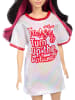 Mattel Barbie Fashionistas Puppe Nr. 214 schwarzes Haar Twist ’n Turn-Kleid 3+ HRH12