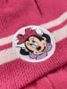 MINNIE MOUSE Disney Minnie Mouse Strickmütze Wintermütze mit Bommel Mütze in pink