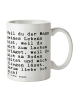 Mr. & Mrs. Panda Henkeltasse Weil du der Mann... mit Spruch in Weiß