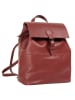 Cluty Rucksack echt Leder in papaya