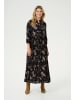 Cream Kleid CRAlora A-shape in Black With Autumn Flowers